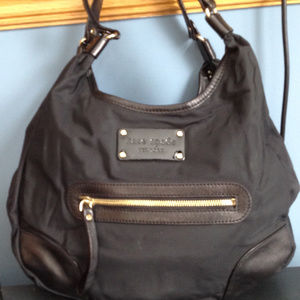 Kate Spade Black Nylon Hobo